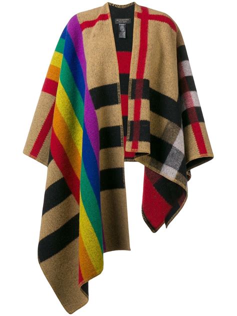 burberry rainbow poncho ebay|burberry poncho nordstrom.